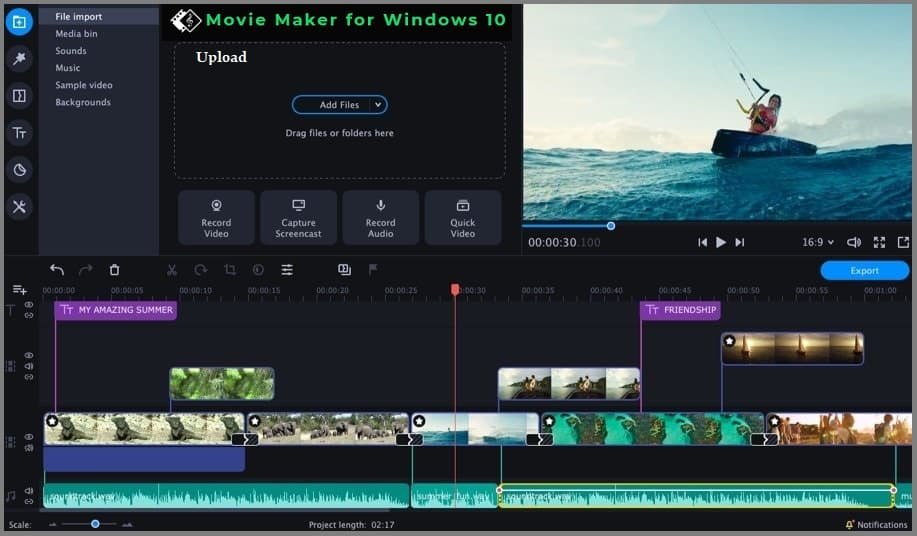 video editing software