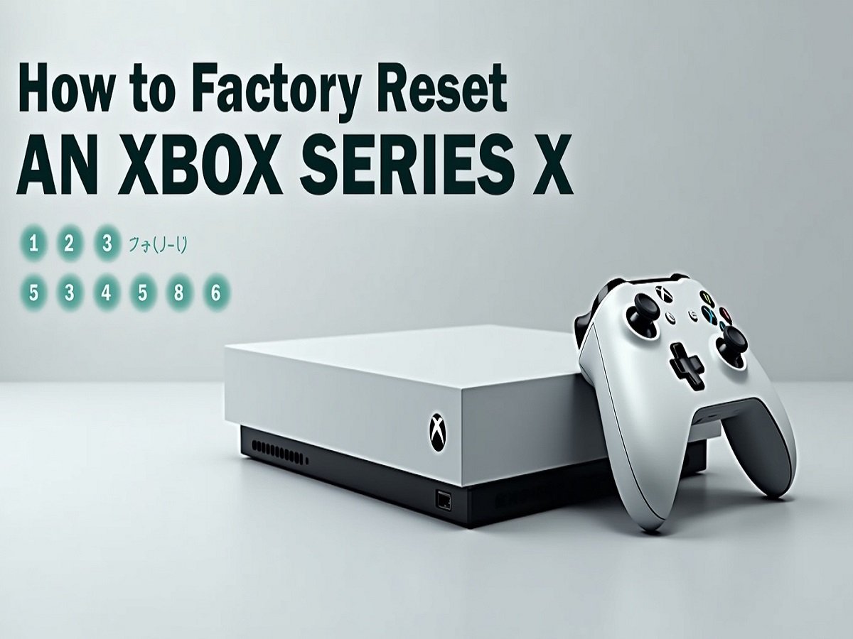 a picture has a How to Factory Reset an Xbox Series X